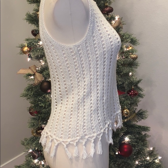 Madewell knit top with fringe - Picture 2 of 7